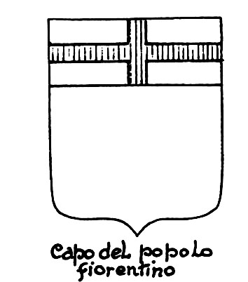 Imagen del término heráldico: Capo del Popolo fiorentino